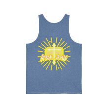 Load image into Gallery viewer, Unisex Jersey Tank SPEAK JESUS
