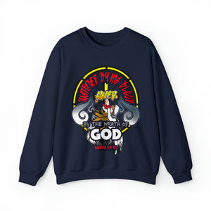 Unisex Heavy Blend™ Crewneck Sweatshirt JUSTIFIED BY HIS BLOOD ROMANS 5:9 NIV