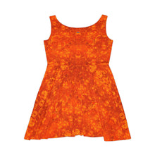 Load image into Gallery viewer, Women&#39;s Skater Tangy Mandarin Orange Dress
