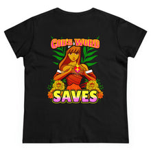 Load image into Gallery viewer, Women&#39;s Midweight Cotton Tee GOD&#39;S WORD SAVES
