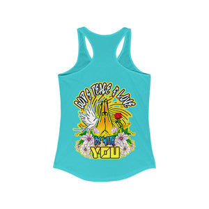 Women's Racerback Tank GOD'S PEACE & LOVE