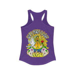 Women's Racerback Tank GOD'S PEACE & LOVE