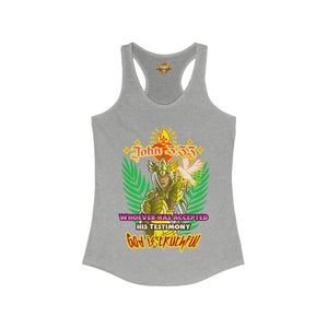 Women's Racerback Tank God is Truthful John 3:33