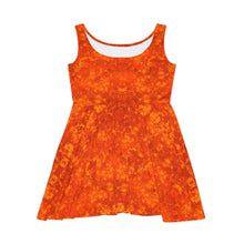 Load image into Gallery viewer, Women&#39;s Skater Tangy Mandarin Orange Dress
