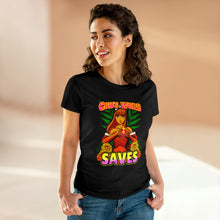 Load image into Gallery viewer, Women&#39;s Midweight Cotton Tee GOD&#39;S WORD SAVES
