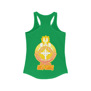 Women's Racerback Tank LORD MIGHTY IN BATTLE PSALM 24:8