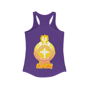 Women's Racerback Tank LORD MIGHTY IN BATTLE PSALM 24:8