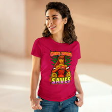 Load image into Gallery viewer, Women&#39;s Midweight Cotton Tee GOD&#39;S WORD SAVES
