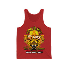 Load image into Gallery viewer, Unisex Jersey Tank PREPARE THE WAY FOR THE LORD MATTHEW 3 NIV
