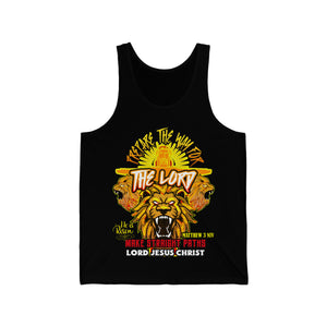 Unisex Jersey Tank PREPARE THE WAY FOR THE LORD MATTHEW 3 NIV