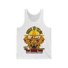 Load image into Gallery viewer, Unisex Jersey Tank PREPARE THE WAY FOR THE LORD MATTHEW 3 NIV
