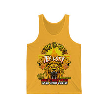 Load image into Gallery viewer, Unisex Jersey Tank PREPARE THE WAY FOR THE LORD MATTHEW 3 NIV
