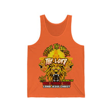 Load image into Gallery viewer, Unisex Jersey Tank PREPARE THE WAY FOR THE LORD MATTHEW 3 NIV
