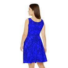 Load image into Gallery viewer, Women&#39;s Skater Egyptian Sapphire Blue Dress
