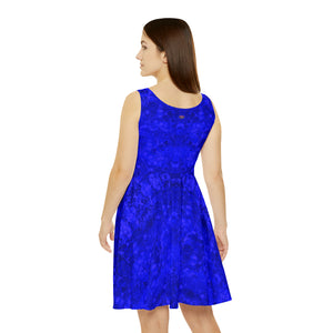 Women's Skater Egyptian Sapphire Blue Dress