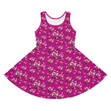 Load image into Gallery viewer, Girls&#39; Sleeveless Fushian Flower Power Sundress
