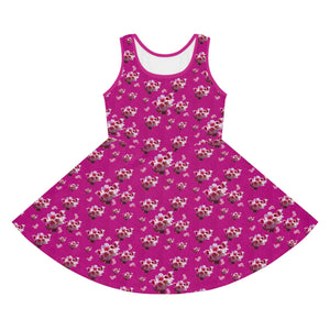 Girls' Sleeveless Fushian Flower Power Sundress