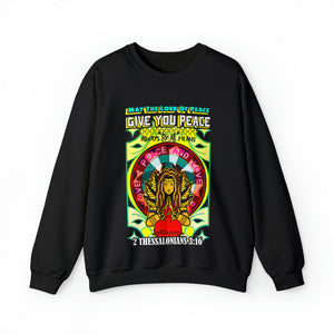 Unisex Heavy Blend™ Crewneck Sweatshirt LORD OF PEACE 2 THESSALONIANS 3:16 KJV