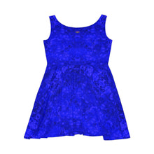 Load image into Gallery viewer, Women&#39;s Skater Egyptian Sapphire Blue Dress
