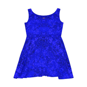 Women's Skater Egyptian Sapphire Blue Dress