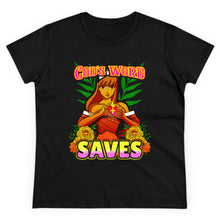 Load image into Gallery viewer, Women&#39;s Midweight Cotton Tee GOD&#39;S WORD SAVES
