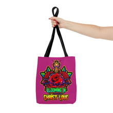 Load image into Gallery viewer, Tote Bag BLOOMING IN CHRIST LOVE
