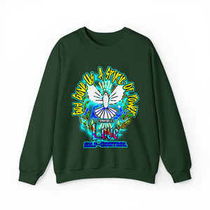 Unisex Heavy Blend™ Crewneck Sweatshirt SPIRIT OF POWER, LOVE, AND SELF-CONTROL 2 TIMOTHY 1:7