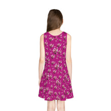 Load image into Gallery viewer, Girls&#39; Sleeveless Fushian Flower Power Sundress
