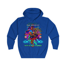 Load image into Gallery viewer, Unisex Full Zip Hoodie FAITH MUCH STRONGER
