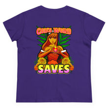 Load image into Gallery viewer, Women&#39;s Midweight Cotton Tee GOD&#39;S WORD SAVES
