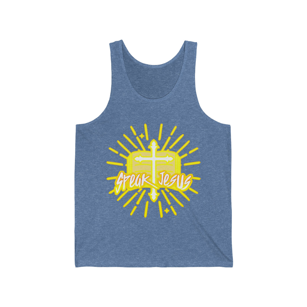 Unisex Jersey Tank SPEAK JESUS