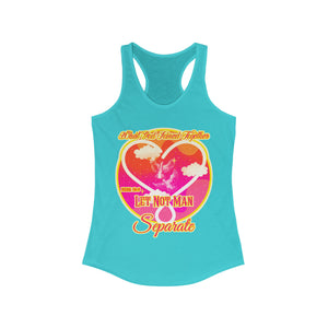 Women's Racerback Tank WHAT GOD JOINED TOGETHER MARK 10:9