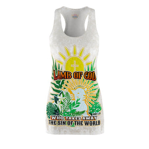 Women's Racerback Dress LAMB OF GOD JOHN 1:29