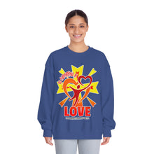 Load image into Gallery viewer, Unisex DryBlend® Crewneck Sweatshirt DO EVERYTHING IN LOVE 1 CORINTHIANS 16:14
