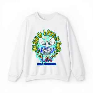 Unisex Heavy Blend™ Crewneck Sweatshirt SPIRIT OF POWER, LOVE, AND SELF-CONTROL 2 TIMOTHY 1:7