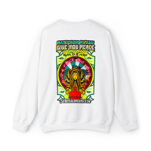 Unisex Heavy Blend™ Crewneck Sweatshirt LORD OF PEACE 2 THESSALONIANS 3:16 KJV