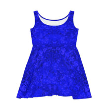 Load image into Gallery viewer, Women&#39;s Skater Egyptian Sapphire Blue Dress
