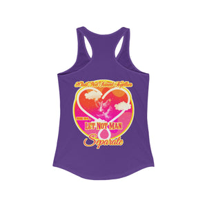 Women's Racerback Tank WHAT GOD JOINED TOGETHER MARK 10:9