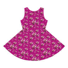 Load image into Gallery viewer, Girls&#39; Sleeveless Fushian Flower Power Sundress
