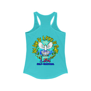 Women's Racerback Tank SPIRIT OF POWER, LOVE, AND SELF-CONTROL 2 TIMOTHY 1:7