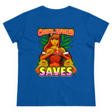 Load image into Gallery viewer, Women&#39;s Midweight Cotton Tee GOD&#39;S WORD SAVES
