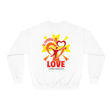 Load image into Gallery viewer, Unisex DryBlend® Crewneck Sweatshirt DO EVERYTHING IN LOVE 1 CORINTHIANS 16:14
