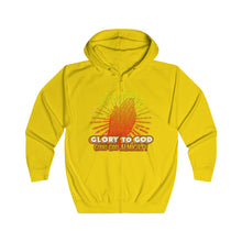 Load image into Gallery viewer, Unisex Full Zip Hoodie GLORY TO GOD
