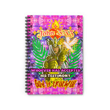 Load image into Gallery viewer, God is Truthful John 3:33 Spiral Notebook - Ruled Line
