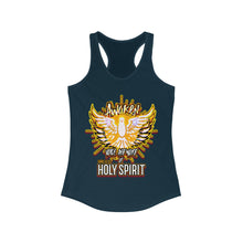 Load image into Gallery viewer, Women&#39;s Racerback Tank AWAKEN VOICE AND WORD OF HOLY SPIRIT LUKE 12:12
