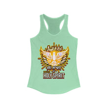 Load image into Gallery viewer, Women&#39;s Racerback Tank AWAKEN VOICE AND WORD OF HOLY SPIRIT LUKE 12:12
