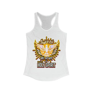 Women's Racerback Tank AWAKEN VOICE AND WORD OF HOLY SPIRIT LUKE 12:12