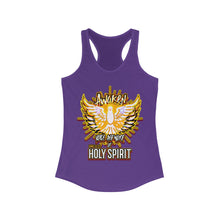 Load image into Gallery viewer, Women&#39;s Racerback Tank AWAKEN VOICE AND WORD OF HOLY SPIRIT LUKE 12:12
