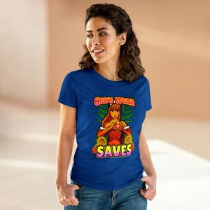 Women's Midweight Cotton Tee GOD'S WORD SAVES