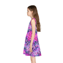 Load image into Gallery viewer, Girls&#39; Sleeveless Galactic Pink Sundress
